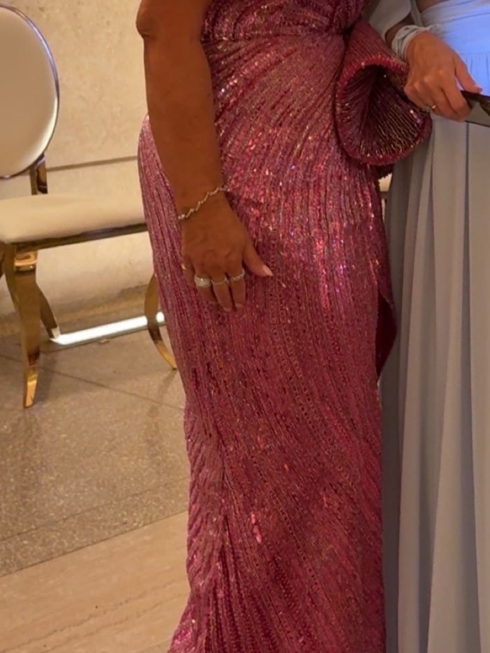 Sequin Maxi Dress in Rose Pink - Picture 5 of 6